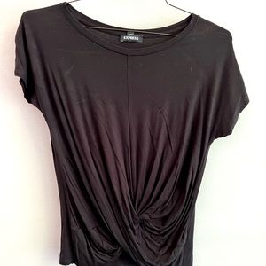 Express black twist hem tee. Size Small